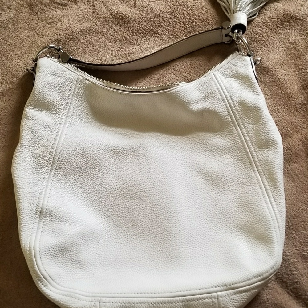 Michael Kors white leather purse